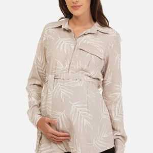 Zwangerschaps- en voedingsblouse met patroon