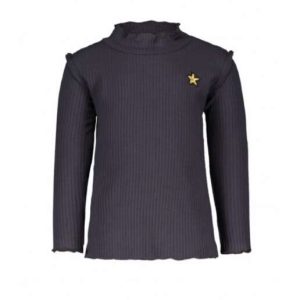 Like Flo baby rib turtle neck navy F008-7424