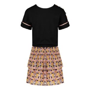 Nono meisjes jurk N202-5805 roze
